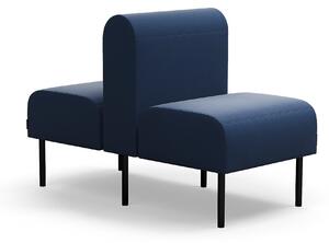 AJ Produkty Modulární sedačka VARIETY, oboustranná, 1místná, potahová látka Pod CS, námořnická modrá