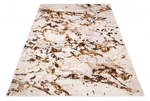Makro Abra Kusový koberec GOLDEN MZ27D Moderní Abstraktní krémový hnědý Rozměr: 200x300 cm