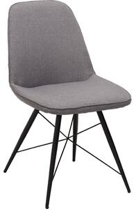 ŽIDLE, šedá, černá Carryhome - Jídelní židle