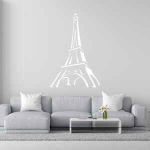 Živá Zeď Samolepka Eiffelova věž jednobarevná Barva: černá