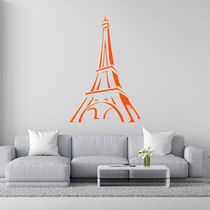 Živá Zeď Samolepka Eiffelova věž jednobarevná Barva: černá