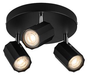 Livarno home Stropní / Nástěnné LED svítidlo Theia (stropní bodové svítidlo, matná černá) (100393031002)