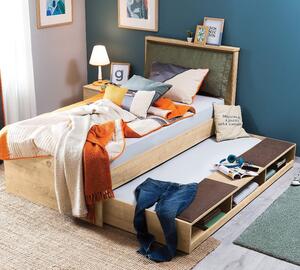 Dětská postel se zásuvkou Cody 100x200cm - dub světlý