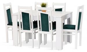 Jídelní sestava ANETA stůl + 6 židlí