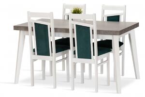Jídelní sestava TEKLA stůl + 4 židle