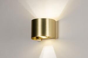 Nástěnné LED svítidlo Frontal X Gold (Nordtech)