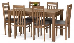 Jídelní sestava MARTA stůl + 6 židlí