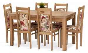 Jídelní sestava LILIA stůl + 6 židlí