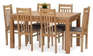 Jídelní sestava MIRA stůl + 6 židlí