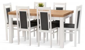 Jídelní sestava NINA stůl + 6 židlí