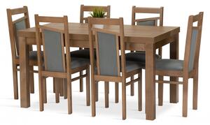 Jídelní sestava MAGDA stůl + 6 židlí