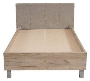 Studentská postel Poppy 120x200cm - dub šedý/béžová