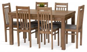 Jídelní sestava LEJLA stůl + 6 židlí
