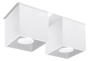Stropní svítidlo Quad, 2x bílé kovové stínítko