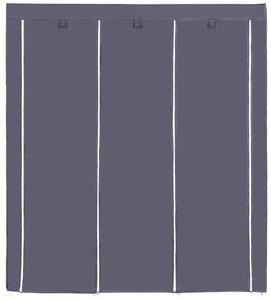 SONGMICS Šatní skříň, látková, šedá, 150x175 cm