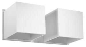 Nástěnné svítidlo Quad, 2x bílé kovové stínítko
