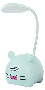 Verk 12274 Dětská LED lampička s držákem na telefon USB, 3 W modrá vz.2