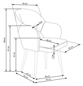Jídelní židle SCK-364 šedá