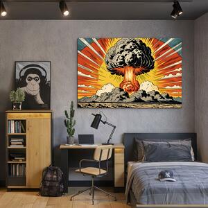 DUBLEZ | Pop art obraz - Atomový hřib | UV tisk, Premium