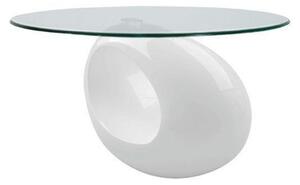 KONFERENCNÍ STOLEK, bílá, plast, sklo, 115/65/42 cm Xora - Konferenční stolky