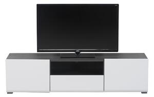 Televizní stolek Isadora - bílý/dub černý