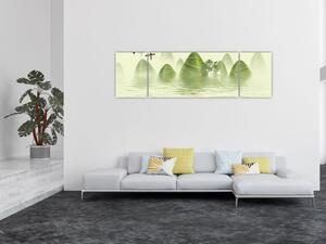 Obraz - Údolí zelených hor (170x50 cm)