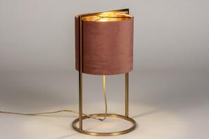Stolní lampa Burnham Brown and Gold (Kohlmann)