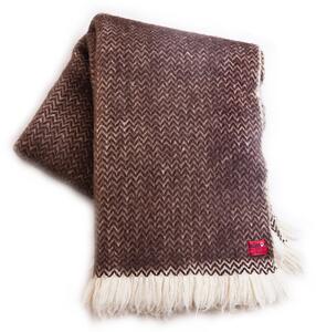 Wool Blanket Karandila IV natural brown
