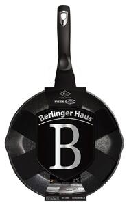 BERLINGERHAUS Pánev hluboká s mramorovým povrchem 24 cm Black Silver Collection BH-6185