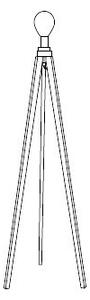 Tripod Wood tělo stojací lampy 1x E27 60W bez zdroje 130cm IP20, světlé dřevo