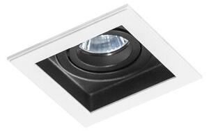Minorka podhledové svítidlo 1x GU10 50W bez zdroje 10,6cm hranaté IP20, bílo-černé