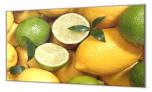 Ochranná deska citron limetka - 52x60cm / S lepením na zeď