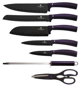 BERLINGERHAUS Sada nožů ve stojanu 8 ks Purple Metallic Line BH-2560