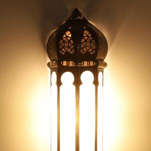 Marocká nástěnná lampa Ruya mléčné sklo