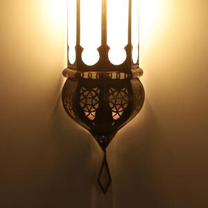 Marocká nástěnná lampa Ruya mléčné sklo