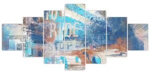 Obraz - Zrozen k jízdě, modré tóny (210x100 cm)