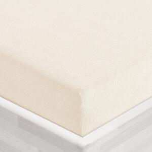 Froté napínací prostěradlo FR-002 Smetanové 90 x 200 - výška 20 cm