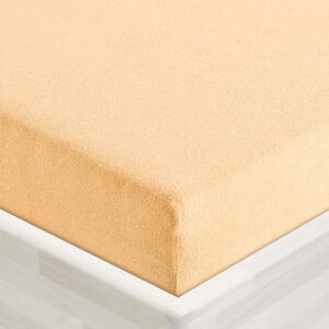 Froté napínací prostěradlo FR-004 Meruňkové 90 x 200 - výška 20 cm