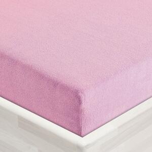 Froté napínací prostěradlo FR-008 Růžová lila 90 x 200 - výška 20 cm