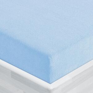 Froté napínací prostěradlo FR-014 Nebesky modré 90 x 200 - výška 20 cm