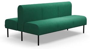 AJ Produkty Modulární sedačka VARIETY, oboustranná, 3místná, potahová látka Blues CSII, zeleno-tyrkysová