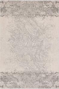 Kusový koberec vlněný Agnella Isfahan M Crotone Popiel šedý Rozměr: 300x400 cm