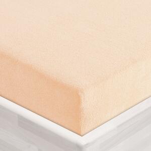 Froté napínací prostěradlo FR-021 Pudrové 90 x 200 - výška 20 cm