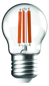 Prémiová retro LED žárovka E27 6,5W 806lm G45 teplá, filament, ekv. 60W, 3 roky