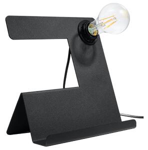 Stolní lampa Incline, černé tělo svítidla