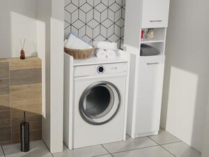 Koupelnová skříňka nad pračku Nukint NP, Barva: bílá / bílá Mirjan24 5903211276453
