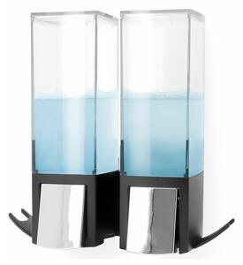 Dávkovač mýdla Compactor Edge, 2 x 500 ml, černá