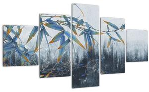 Obraz - Bambus na zdi (125x70 cm)