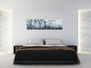 Obraz - Bambus na zdi (170x50 cm)