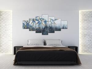 Obraz - Bambus na zdi (210x100 cm)